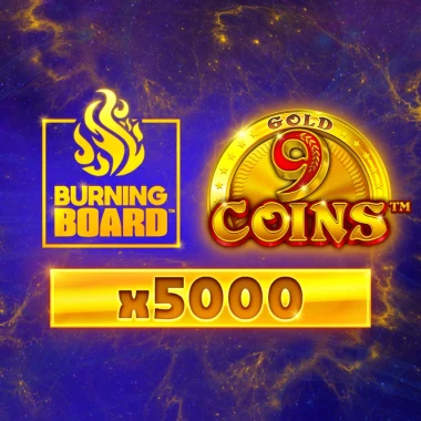 9 Coins Gold Burning Board game tile